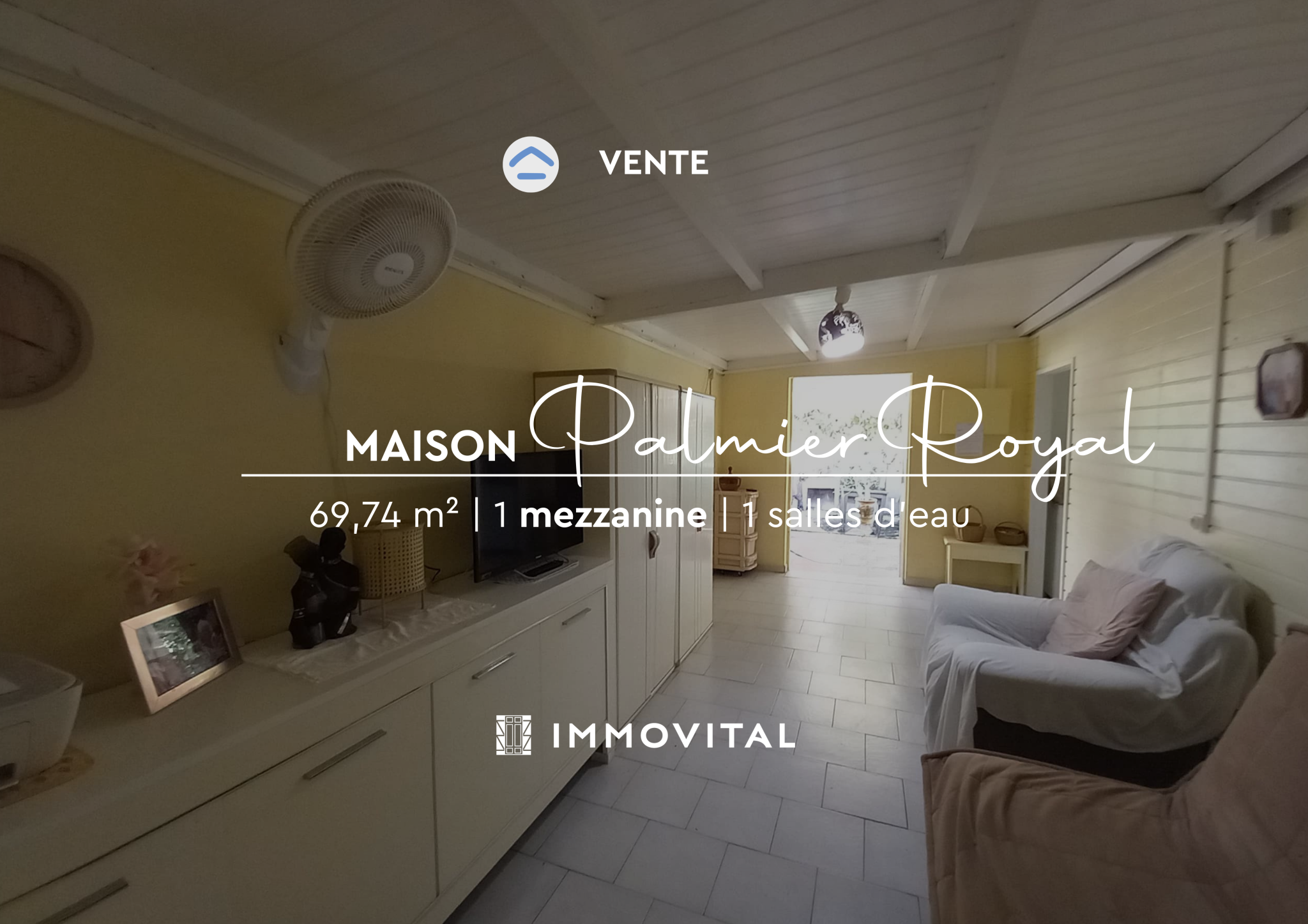 Propriété à Vendre Maison T2 avec Mezzanine + Chemin d'Acc