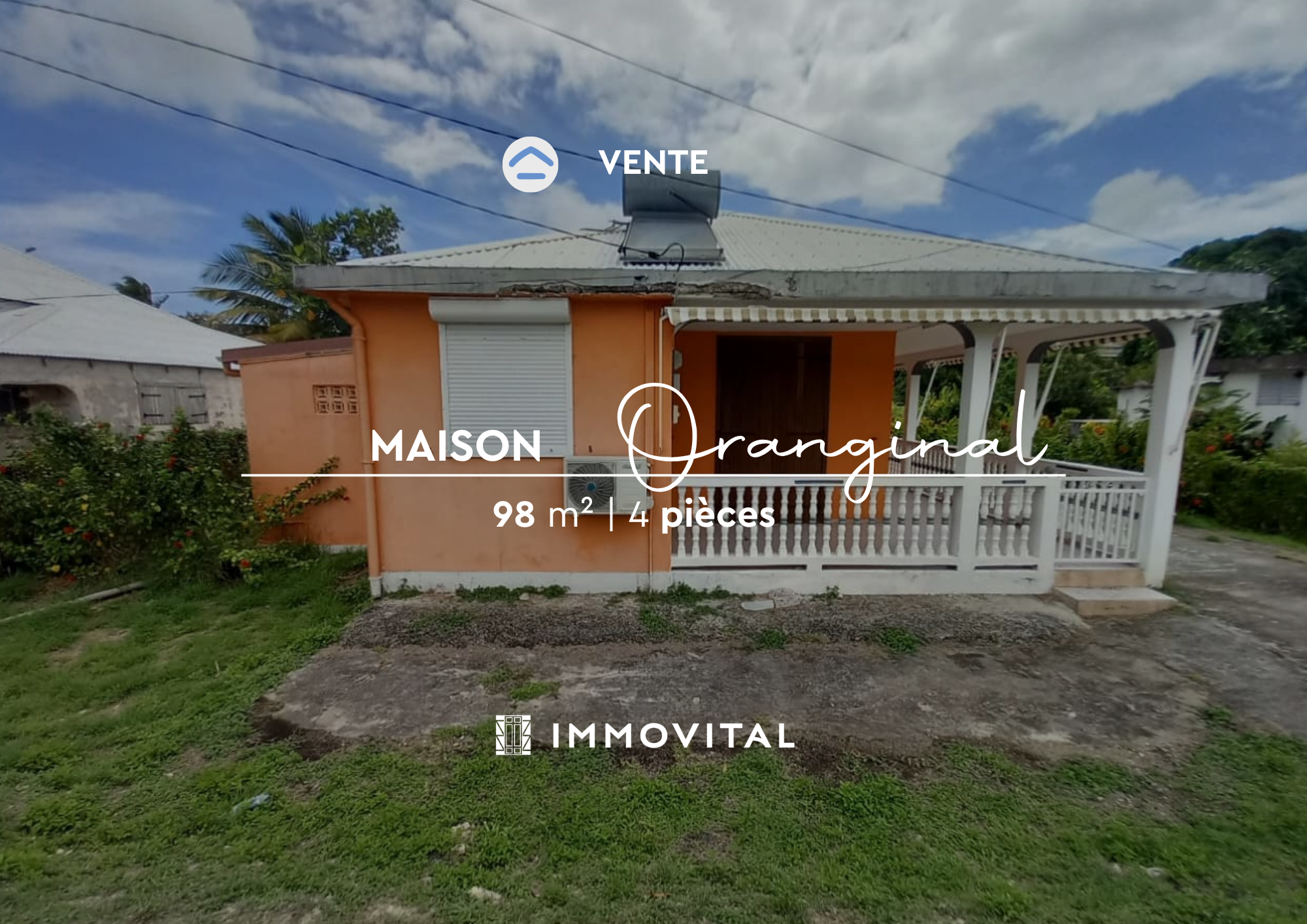 VENTE Maison T4 de Plain-Pied avec Grand Jardin Arboré - GUE